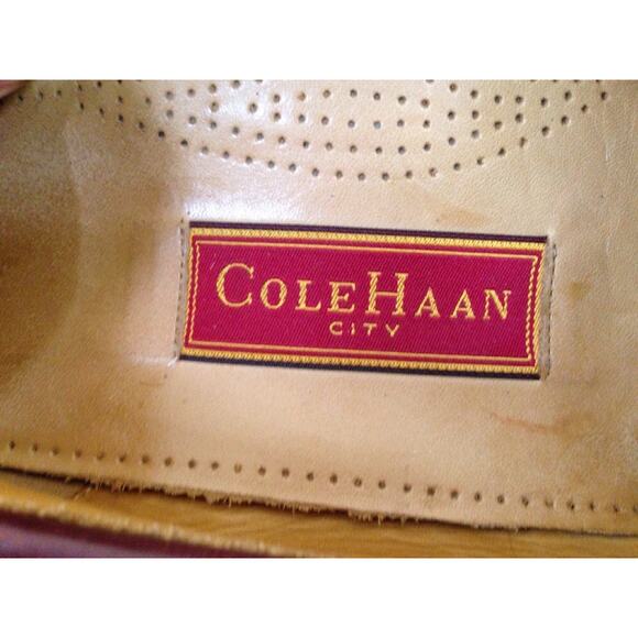 Cole Haan Burgundy Leather Preppy Dress Shoe Slip On Penny Loafer Mens 11M 45 main image 5